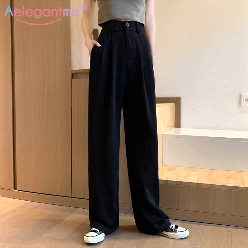 Aelegantmis Black White Loose Wide Leg Pants Women High Waist Suit Long Female Offcie Work Straight Casual Trousers 210607, Pink
Aelegantmis Black White Loose Wide Leg Pants Women High Waist Suit Long Female Offcie Work Straight Casual Trousers 210607, Pink