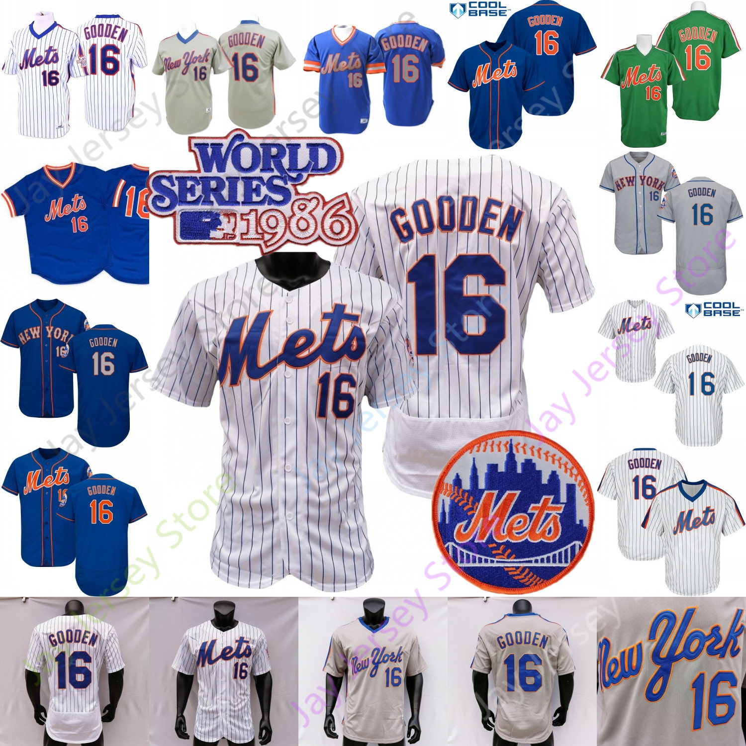 Dwight Gooden Jersey 1986 WS 25TH Patch Home Away White Pinstripe Grey Green Blue All Stitched, Blue orange fans
Dwight Gooden Jersey 1986 WS 25TH Patch Home Away White Pinstripe Grey Green Blue All Stitched, Blue orange fans