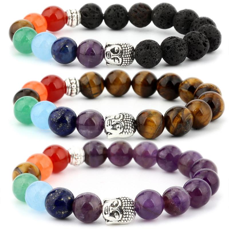 Beaded, Strands 7 Chakra Yoga Bracelet Healing Heart Therapy Women Men Buddha Head Stone Bead Jewelry Prayer Balance
Beaded, Strands 7 Chakra Yoga Bracelet Healing Heart Therapy Women Men Buddha Head Stone Bead Jewelry Prayer Balance