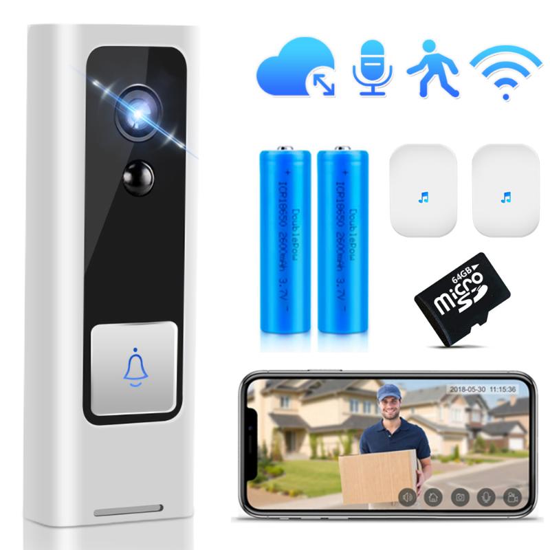 Smart Video Doorbell Camera WiFi Wireless Door Phone Home Bell Audio Intercom Security PIR Motion Alarm Baby Monitor Doorbells
Smart Video Doorbell Camera WiFi Wireless Door Phone Home Bell Audio Intercom Security PIR Motion Alarm Baby Monitor Doorbells