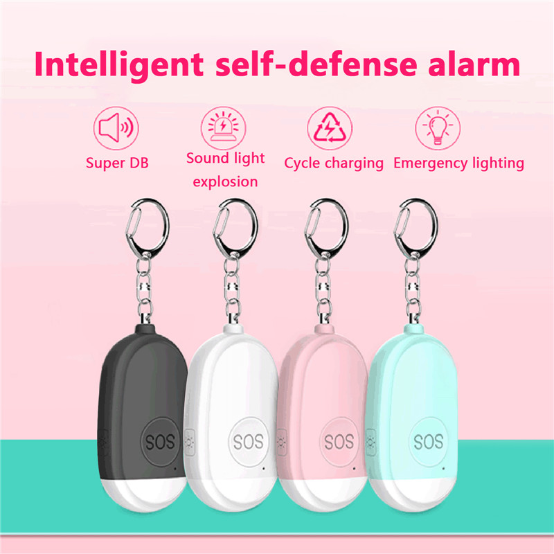 Personal Handy Alarm Safety Device Keychain USB Rechargeable Emergency Attack Anti-rape Self-defense Safety Alarm 130dB
Personal Handy Alarm Safety Device Keychain USB Rechargeable Emergency Attack Anti-rape Self-defense Safety Alarm 130dB
