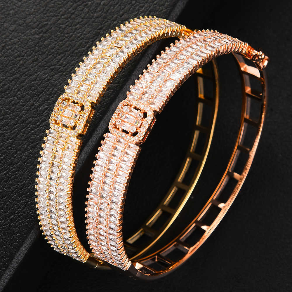 Jimbora Original Design Luxury Cuff Bangle Jewelry for Women Full Micro Cubic Zircon Jewelry Bangle for Women Girls Party 2020 Q0720
Jimbora Original Design Luxury Cuff Bangle Jewelry for Women Full Micro Cubic Zircon Jewelry Bangle for Women Girls Party 2020 Q0720