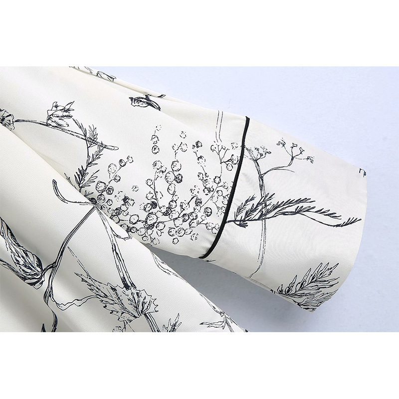 Women 2 Piece Set Loose Shirt and Trousers Oversized Blouse Wide Trousers Elegant Cozy Woman Pajama style Sets Outfits 210331