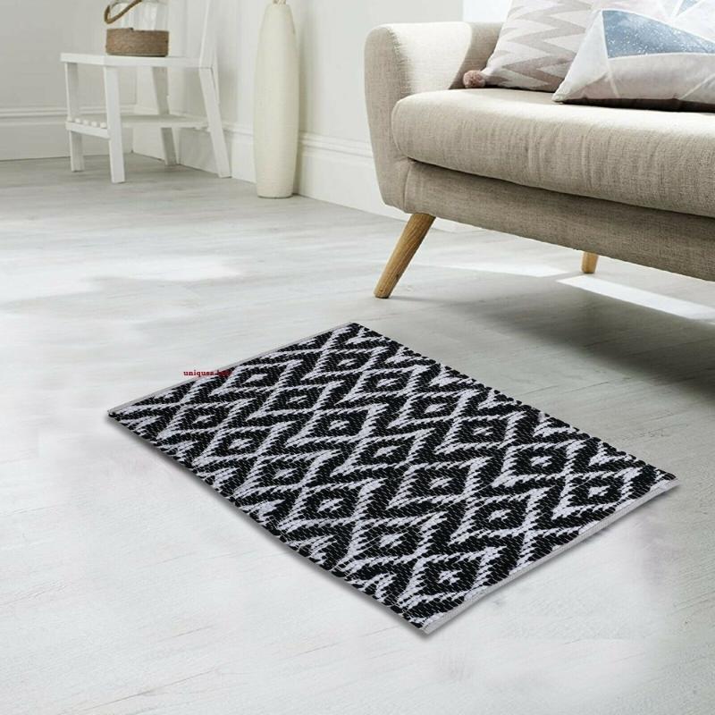 Carpets Rug 100% Cotton Home Living Area Floor Seaside Resort Beach Mat Reversible Handmade Carpet Black And White
Carpets Rug 100% Cotton Home Living Area Floor Seaside Resort Beach Mat Reversible Handmade Carpet Black And White