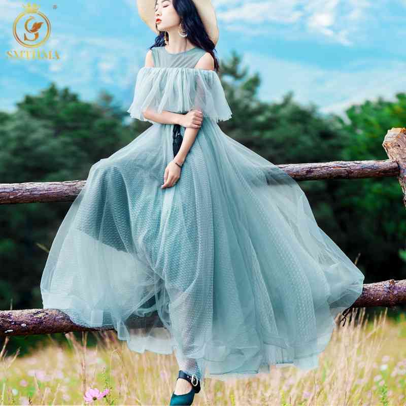 Sexy Off Shoulder Bohemian Holiday Maxi Dress Summer Women Mesh Ruffles Short Sleeve Long Beach Vintage Big Swing Robe 210520, Photo color
Sexy Off Shoulder Bohemian Holiday Maxi Dress Summer Women Mesh Ruffles Short Sleeve Long Beach Vintage Big Swing Robe 210520, Photo color