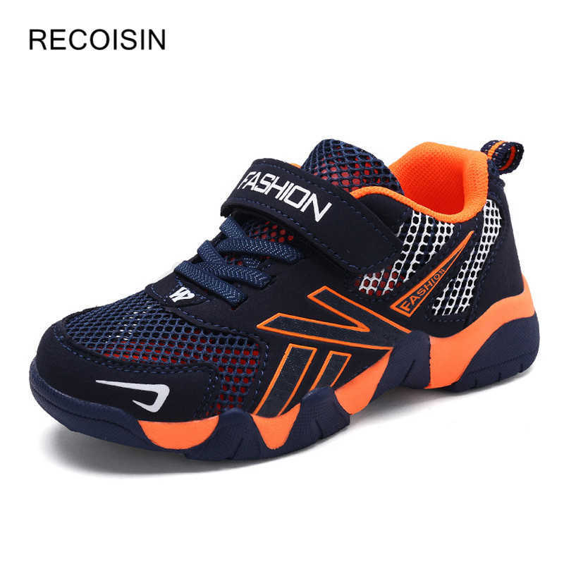 RECOISIN Summer Quality Kids Sneaker Boys Shoes Girl Toddler Casual Sport Running Breathable Mesh Shoe Velcro Fashion Footwear X0703