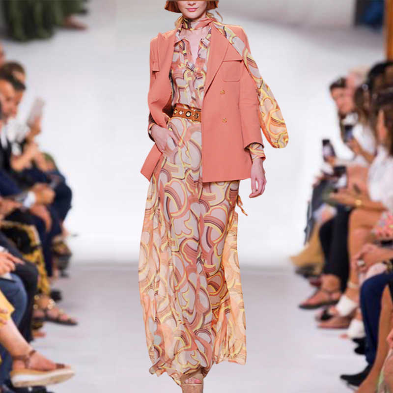 HIGH QUALITY est Fashion Women's Elegant Bow Collar Orange Long Sleeve Maxi Dress + Suit Jacket Two-Piece Sets 210526, Orange red
HIGH QUALITY est Fashion Women's Elegant Bow Collar Orange Long Sleeve Maxi Dress + Suit Jacket Two-Piece Sets 210526, Orange red