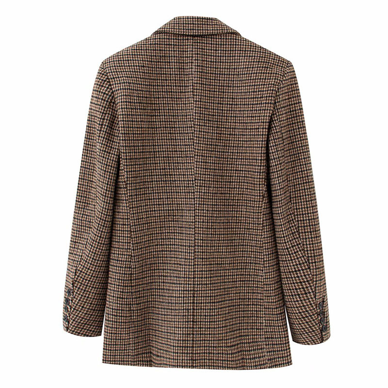 jackets Double Breasted Lapel Long Sleeve Retro Houndstooth Casual Chic Female Jacket Harajuku Fashion and Western Style Women' Coat 138Q, Brown
jackets Double Breasted Lapel Long Sleeve Retro Houndstooth Casual Chic Female Jacket Harajuku Fashion and Western Style Women' Coat 138Q, Brown