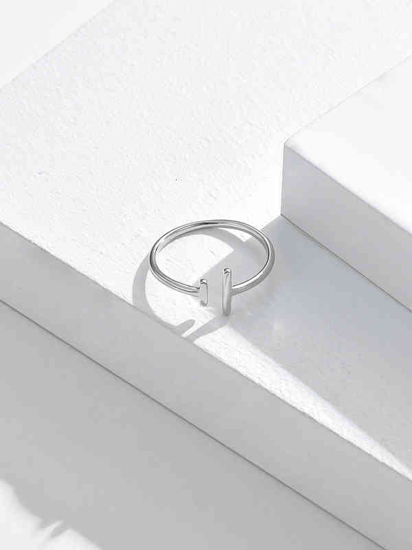 Silverhoo Authentic 925 Sterling Silver for Women Minimalist Open Adjustable Finger Rings Female Fine Jewelry New Arrival