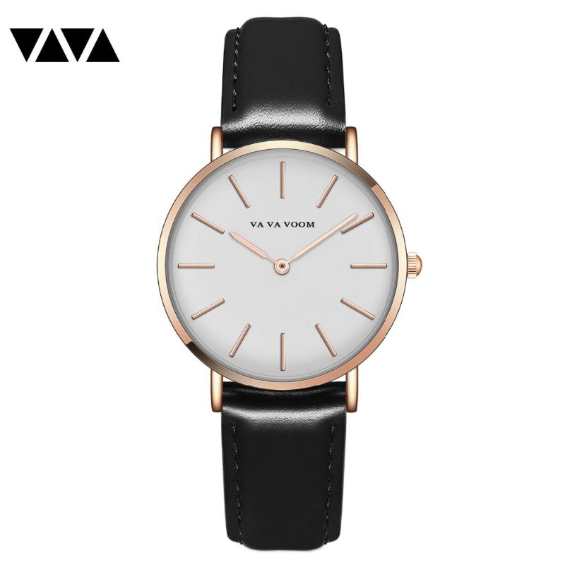 Wristwatches 2021 Quartz Watch Women Watches Simple Leisure Belt Ladies College Fashion Clock Wrist, Brown