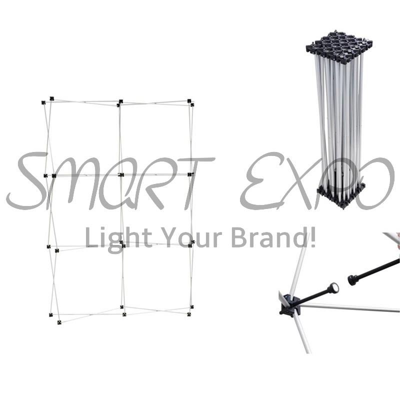 5ft W145xH223cm Straight Magnetic Pop Up Advertising Display with Custom Logo Printing