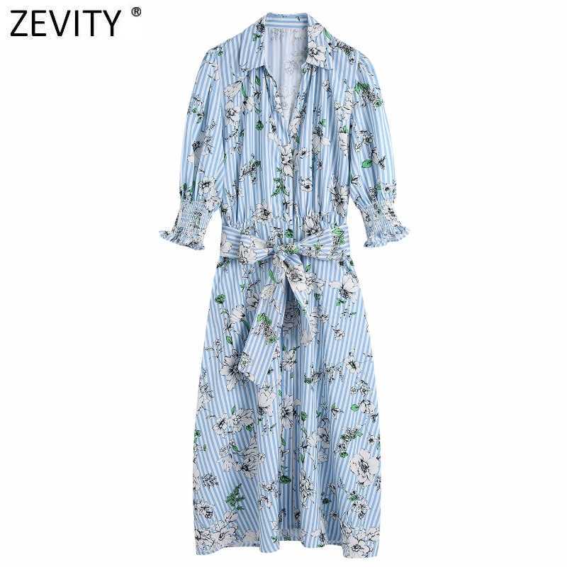 Zevity Women Vintage Flower Print Striped Sashes Shirt Dress Office Lady Chic Pleat Puff Sleeve Breasted Midi Vestido DS8242 210603, As pic ds8242bb
Zevity Women Vintage Flower Print Striped Sashes Shirt Dress Office Lady Chic Pleat Puff Sleeve Breasted Midi Vestido DS8242 210603, As pic ds8242bb