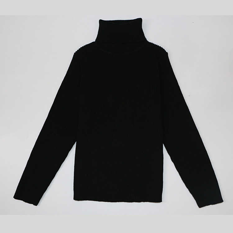 Autumn Baby Boys Girls Turtleneck Sweaters Kids Girl Sweater for Winter Knitted Bottoming Vetement Enfant 211012