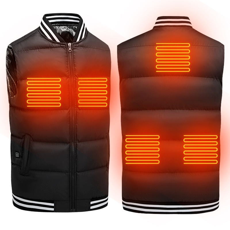 Men's Smart Self-Heating Vest Winter Clothing Cotton Padded Sleeveless Solid Color USB Charging Plus Velor Jacket, Black;white
Men's Smart Self-Heating Vest Winter Clothing Cotton Padded Sleeveless Solid Color USB Charging Plus Velor Jacket, Black;white