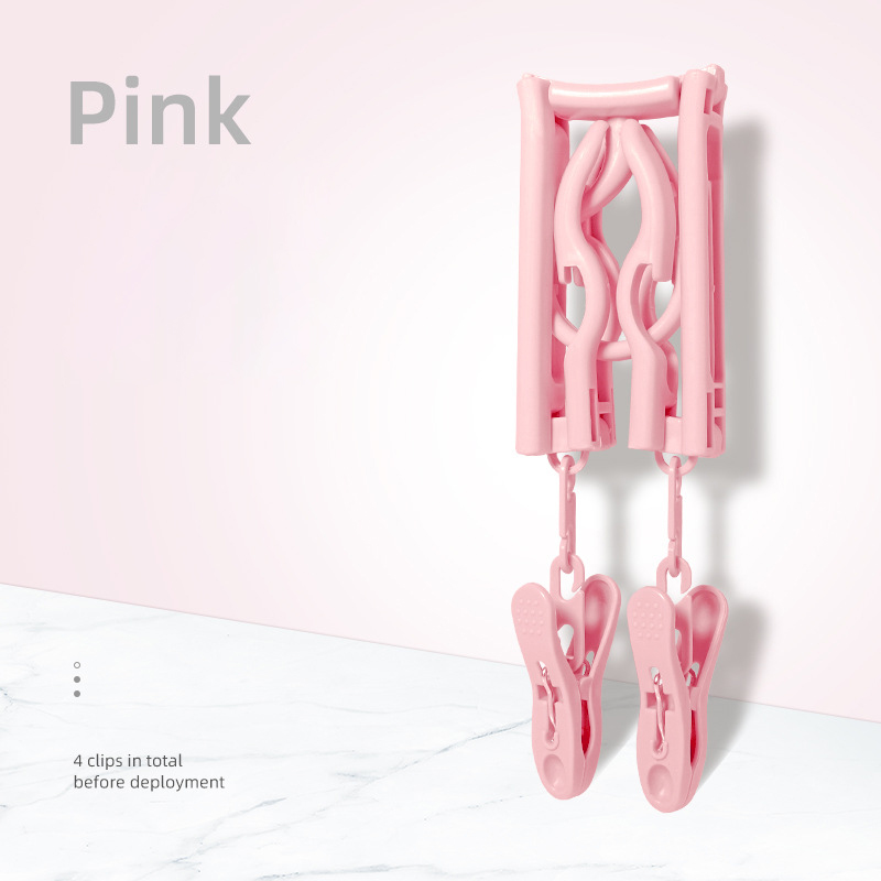 Portable Folding Clothes Hangers Accessories Foldable Clothes Drying Rack forTravel Business Trips Hotel TX0051