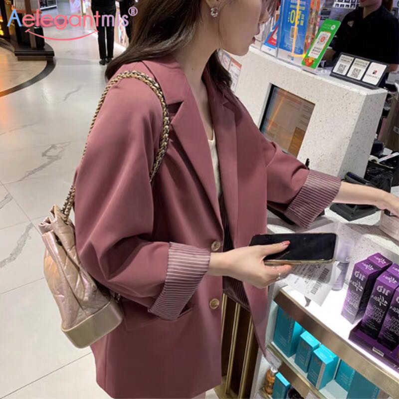 Aelegantmis High Street Women Loose Casual Blazer Office Lady Long Sleeve Pocket Work Suit Coat Business Blazrs Ladies Outerwear 210607, Gray
Aelegantmis High Street Women Loose Casual Blazer Office Lady Long Sleeve Pocket Work Suit Coat Business Blazrs Ladies Outerwear 210607, Gray