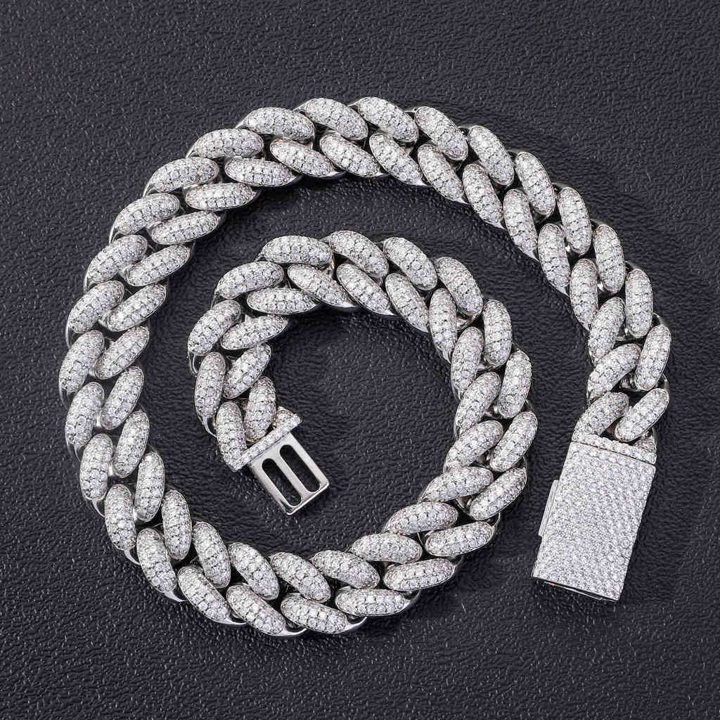 2021 New Silver Color Chain for Men Iced Out 20MM Men's 14k Real Gold Plated/Platinum White Gold Finish Diamond Cuban Link Chain X0509
2021 New Silver Color Chain for Men Iced Out 20MM Men's 14k Real Gold Plated/Platinum White Gold Finish Diamond Cuban Link Chain X0509