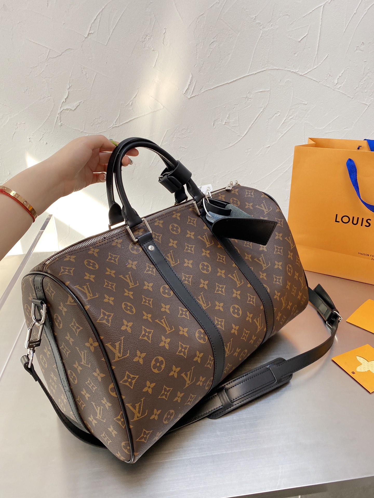 Louis Vuitton Keepall travel bag man women large capacity top quality totes classic LV logo brand