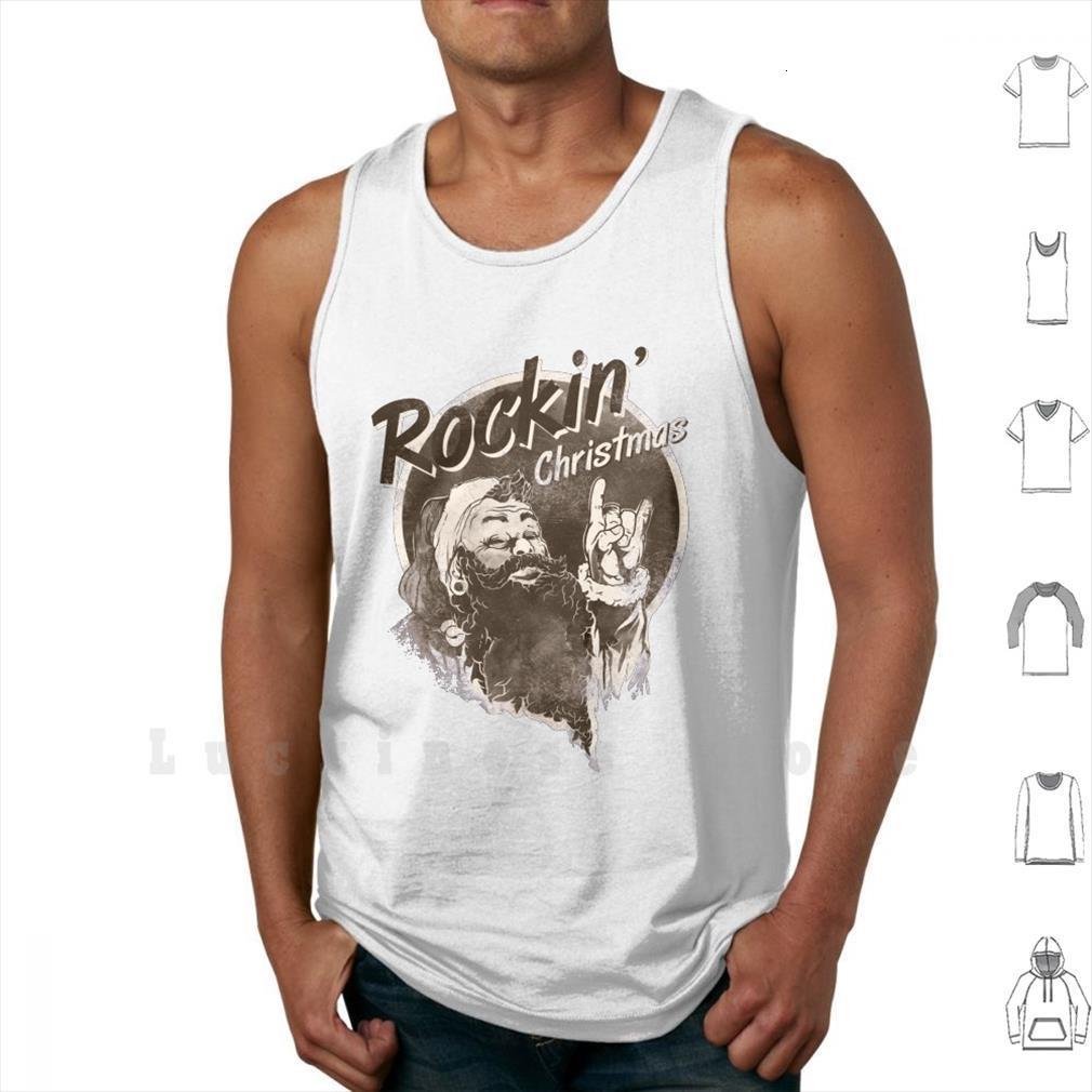 rockin christmas santa claus mens x mas tank vest sleeveless nikolaus, White;black
rockin christmas santa claus mens x mas tank vest sleeveless nikolaus, White;black