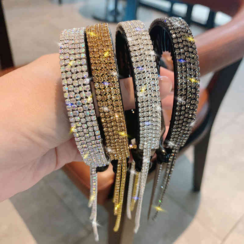 Hair Accessories Korean Star Same Tassel Ball Head Dish Artifact Female Back of Grab Clip Rhinestone Horsetail Ornament