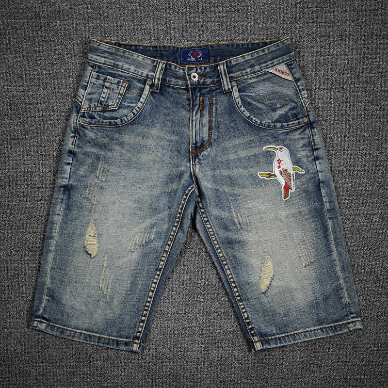 Ly Fashion Summer Men Jeans Half Length Retro Blue Embroidery Designer Ripped Denim Shorts Streetwear Hip Hop Short KDIE, Retro light blue
Ly Fashion Summer Men Jeans Half Length Retro Blue Embroidery Designer Ripped Denim Shorts Streetwear Hip Hop Short KDIE, Retro light blue