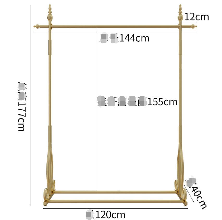 Women's clothing rack Commercial Furniture shopping mall clothes racks iron hanging cloth shelf landing custom