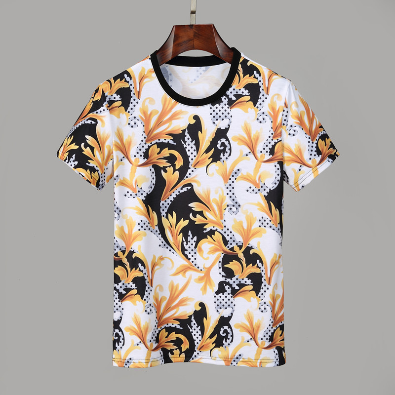 Summer t shirt trendy brand printing short-sleeved men's T-shirt fashion slim round neck pullover half-sleeved men, White;black
Summer t shirt trendy brand printing short-sleeved men's T-shirt fashion slim round neck pullover half-sleeved men, White;black