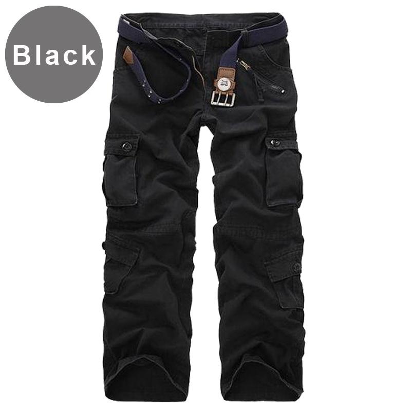 Multi-pocket Mens Camouflage Cargo Pants Elastic Military Trousers Male Outdoor Jogger Tactical Combat Anti-Pilling Bottom Men's