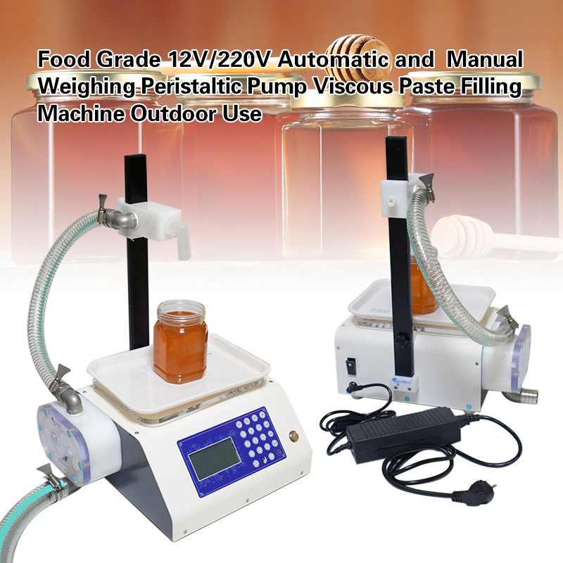Smart Honey Filling Machine Food Grade Automatic and Manual Weighing Paste Honey Filling Machine Peristaltic Pump Viscous8301134