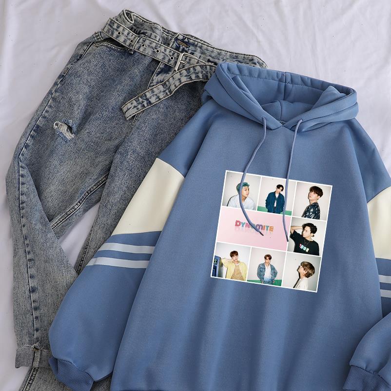 kpop korean bangtan boys women sweatshirts dynamite casual fleece contrast patchwork hooded sweat shirt fans clothes, Black
kpop korean bangtan boys women sweatshirts dynamite casual fleece contrast patchwork hooded sweat shirt fans clothes, Black