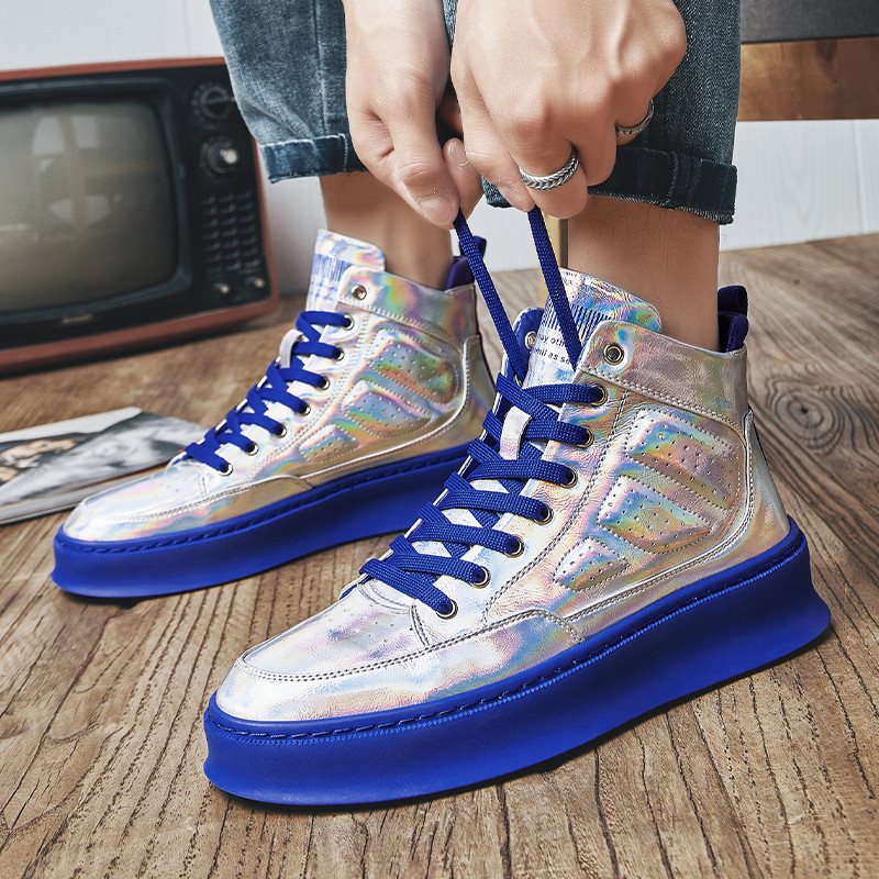 Autumn Winter Fashion Silver Casual Sneaker for Men Glitter Luxury High Men Platform Hip hop top Sneakers, Black yellow-6035
Autumn Winter Fashion Silver Casual Sneaker for Men Glitter Luxury High Men Platform Hip hop top Sneakers, Black yellow-6035