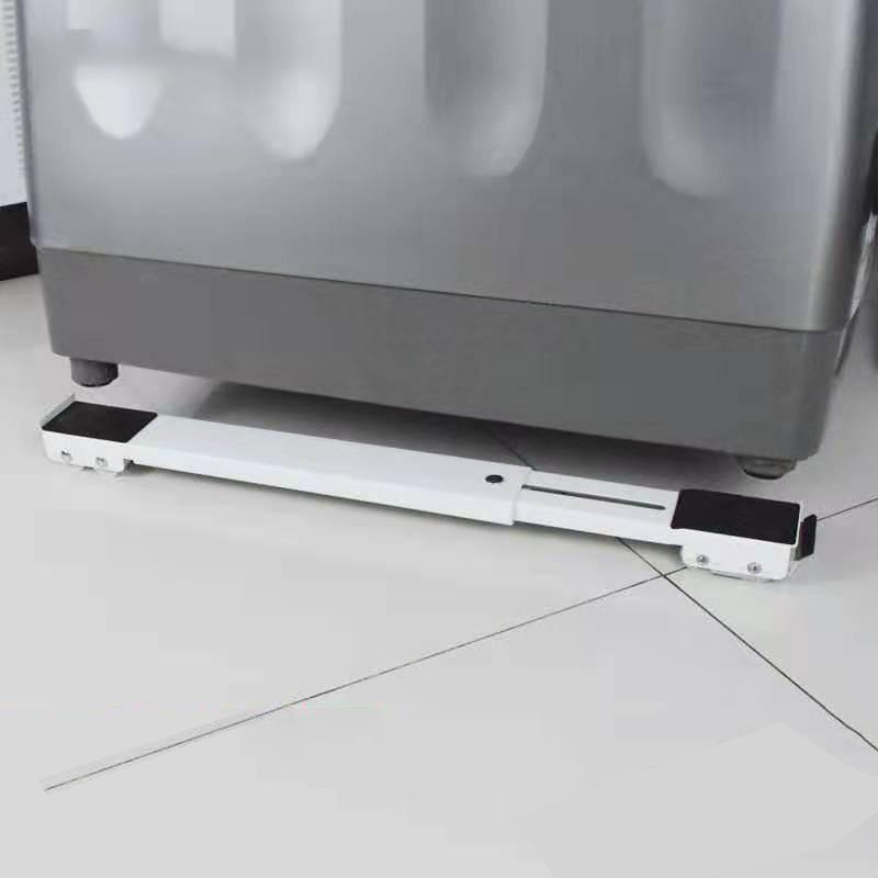 2pcs Washing Machine Stand Movable Adjustable Refrigerator Base Mobile Roller Bracket 24 Wheel Dryer Holder Bath Mats