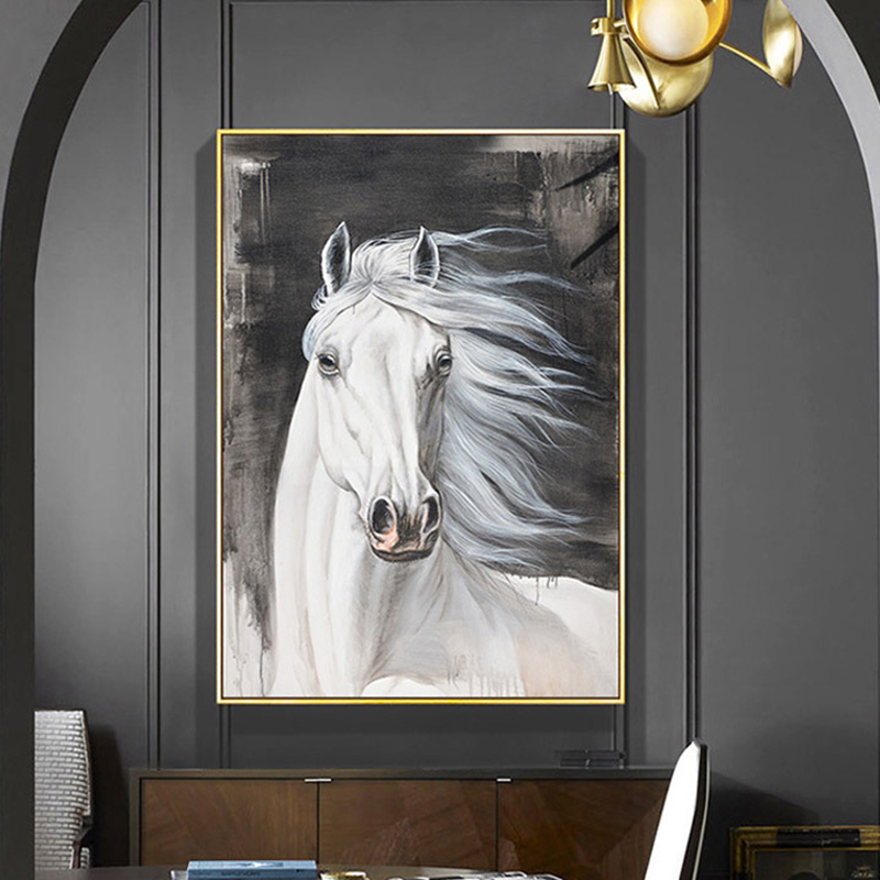Horse Posters Animal Oil Painting On Canvas Prints Wall Art Pictures For Living Room Modern Home Decor Sofa Decoration Paintings