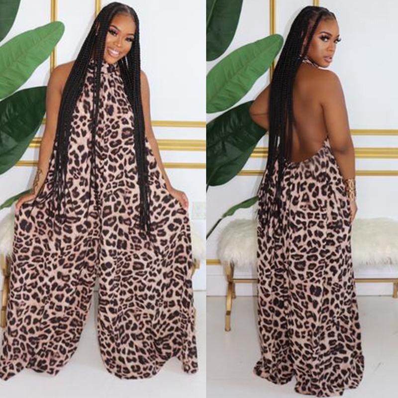 Women' Jumpsuits & Rompers STYLISH LADY Leopard Printed Wide Leg And 2021 Summer Women Sleeveless Halter Backless Club Party Overalls
Women' Jumpsuits & Rompers STYLISH LADY Leopard Printed Wide Leg And 2021 Summer Women Sleeveless Halter Backless Club Party Overalls