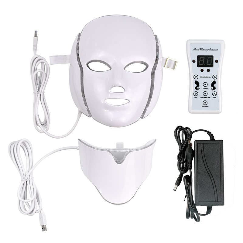 7 Color LED light Therapy face Beauty Machine LED Facial Neck Mask With Microcurrent for skin whitening acne device dhl free shipment
7 Color LED light Therapy face Beauty Machine LED Facial Neck Mask With Microcurrent for skin whitening acne device dhl free shipment