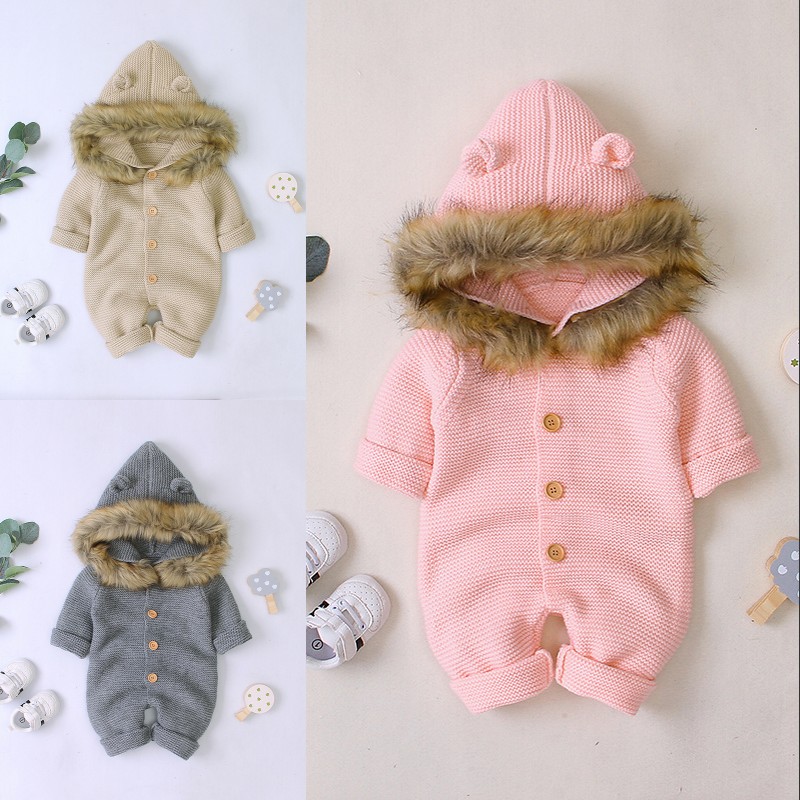 Baby Rompers Knitted Clothes Autumn Long Sleeve Newborn Boys Girls Hooded Infant Kids Jumpsuits Solid Toddler Kids Playsuits Top 999 X2, Colors you want
Baby Rompers Knitted Clothes Autumn Long Sleeve Newborn Boys Girls Hooded Infant Kids Jumpsuits Solid Toddler Kids Playsuits Top 999 X2, Colors you want