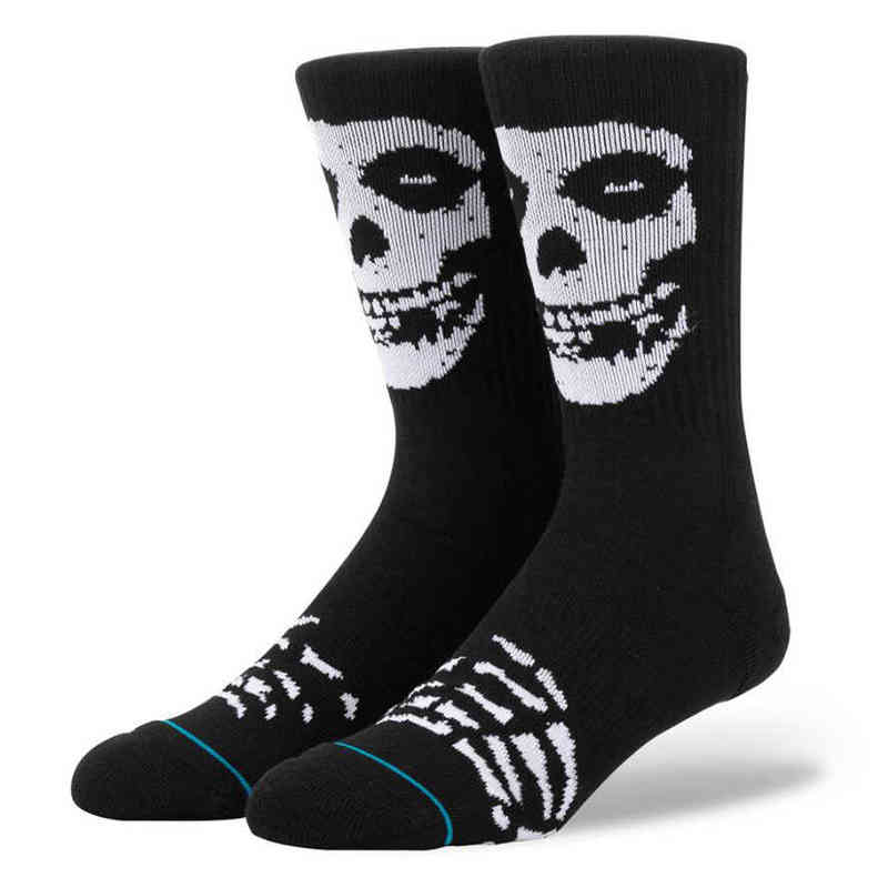 2Pairs/lot Misfits Skateboard Socks Men Hip Hop Streetwear Novelty Socks Cotton Basketball Sports 220105