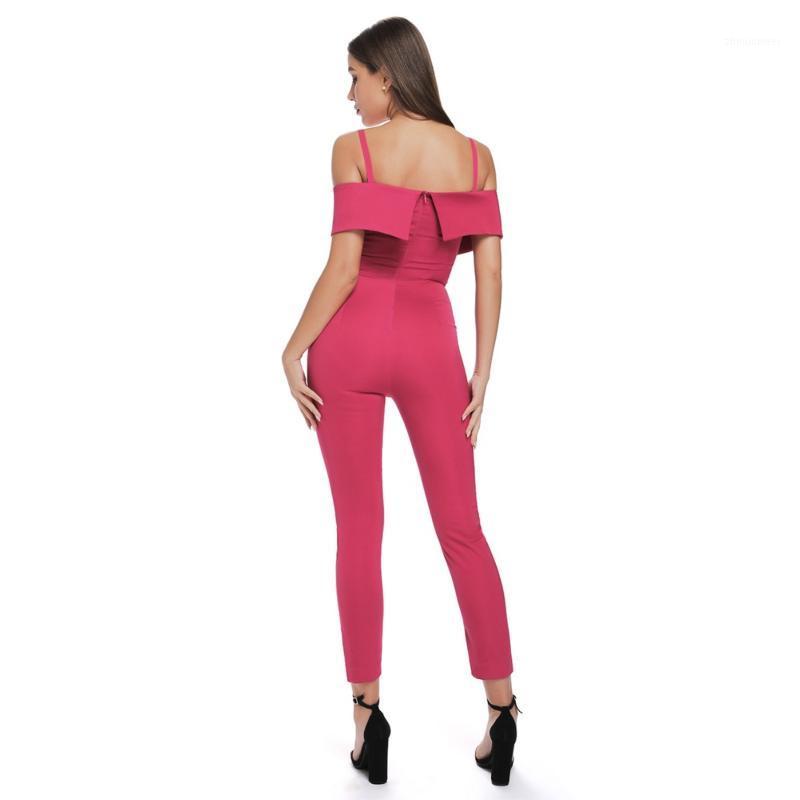 Women' Jumpsuits & Rompers 2021 Jumpsuit Red V Neck Off Shoulder Short Sleeve Celebrity Evening Party Knitted Bodycon Bandage
Women' Jumpsuits & Rompers 2021 Jumpsuit Red V Neck Off Shoulder Short Sleeve Celebrity Evening Party Knitted Bodycon Bandage