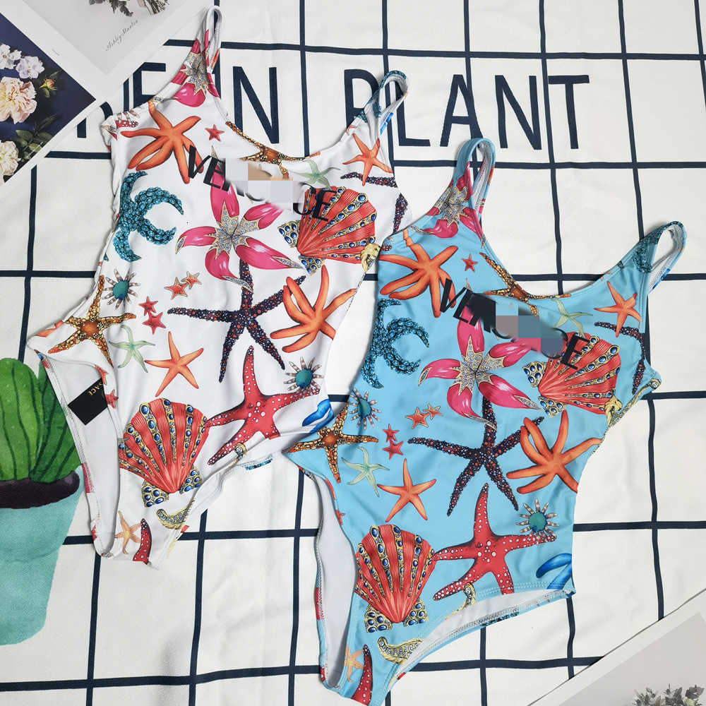 Fanjia starfish printed triangle one piece swimsuit women's net star resort hot spring swimsuit, White;black
Fanjia starfish printed triangle one piece swimsuit women's net star resort hot spring swimsuit, White;black