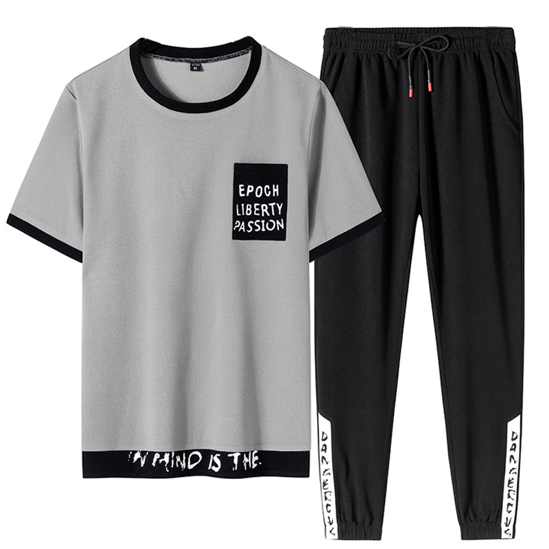 Plus Size Summer Men T-shirt Sets 2 Piece Short Sleeved Sportswear Tracksuit Men Casual Jogger Sweat Suits 6XL 7XL 8XL X0503, Black tshirt shorts
Plus Size Summer Men T-shirt Sets 2 Piece Short Sleeved Sportswear Tracksuit Men Casual Jogger Sweat Suits 6XL 7XL 8XL X0503, Black tshirt shorts