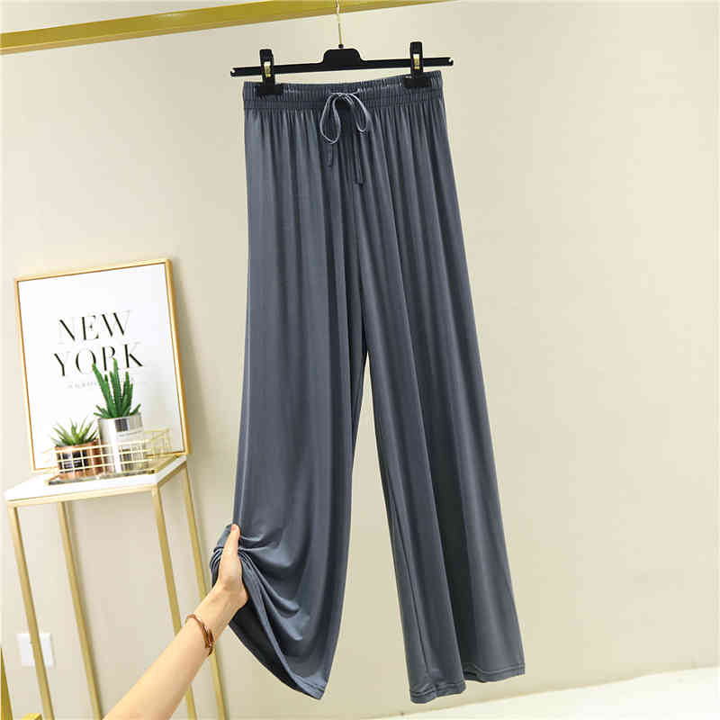 High Waist Pants Women Solid Spring Summer Pleated Wide Leg Ropa Mujer All Match Pantalon Femme Casual 15831 210415