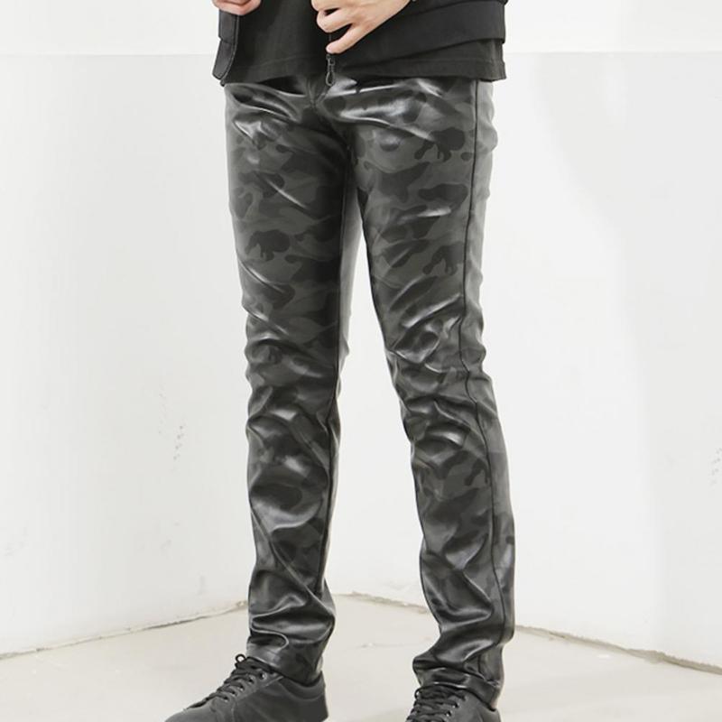 Men's Pants Men Pencil Trousers Plush Waterproof Slim Faux Leather Winter, Camouflage
Men's Pants Men Pencil Trousers Plush Waterproof Slim Faux Leather Winter, Camouflage