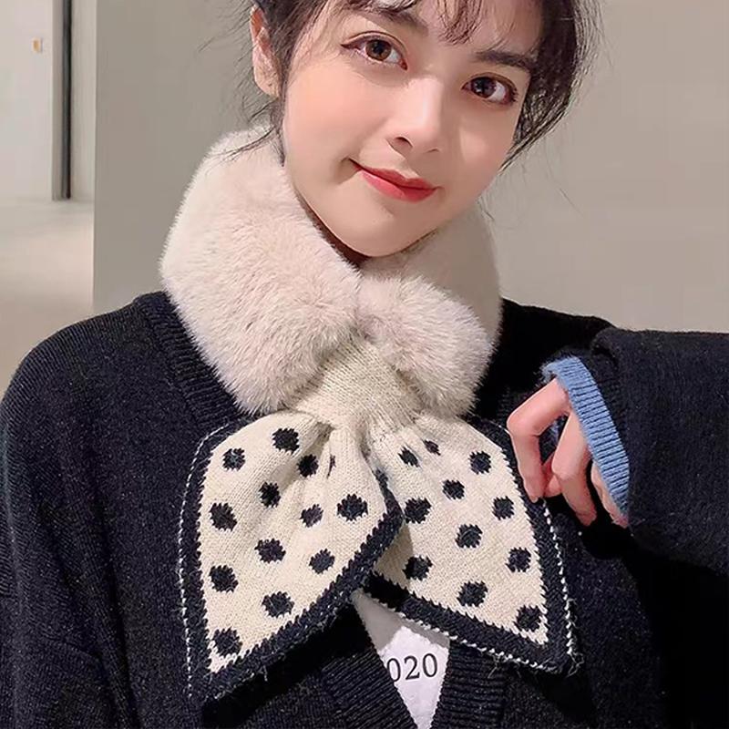 Scarves Faux Fur Collar Scarf Women Warm Thicken Polka Dot Elegant Winter Plush Shawl Neck Cross Bib Neckerchief Pink
Scarves Faux Fur Collar Scarf Women Warm Thicken Polka Dot Elegant Winter Plush Shawl Neck Cross Bib Neckerchief Pink