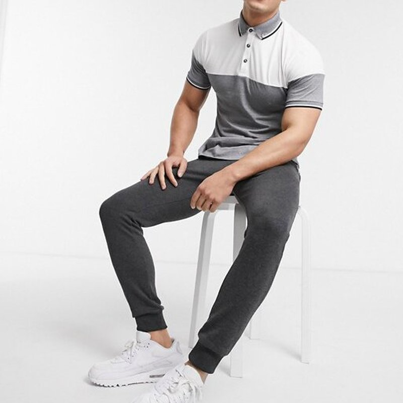 White and gray men street polo shirt, high quality, comfortable, classic fashion, daily travel, work party
White and gray men street polo shirt, high quality, comfortable, classic fashion, daily travel, work party