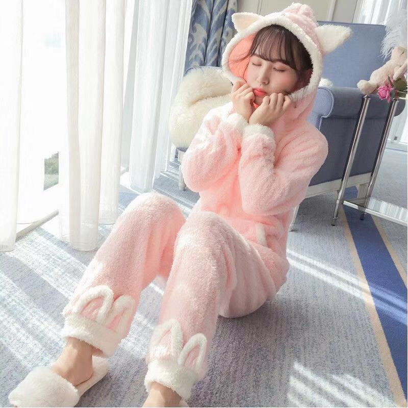 20212 pcs/lot winter pajamas sets women sleepwear warm flannel long sleeves coral pijama pink thick homewear pyjama sleepwear, Black;red
20212 pcs/lot winter pajamas sets women sleepwear warm flannel long sleeves coral pijama pink thick homewear pyjama sleepwear, Black;red