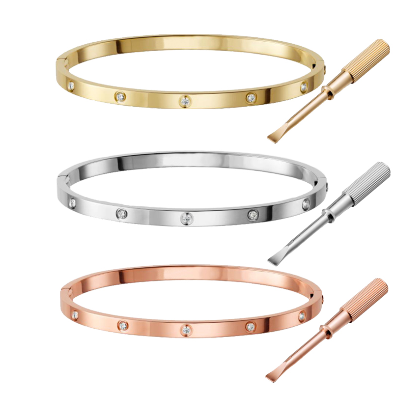 Luxury Bracelet For Women Men Designer Bangle full Diamond Titanium Steel Screwdriver Bracelets Gold Silver Rose Fine Jewelry with Original, Black
Luxury Bracelet For Women Men Designer Bangle full Diamond Titanium Steel Screwdriver Bracelets Gold Silver Rose Fine Jewelry with Original, Black