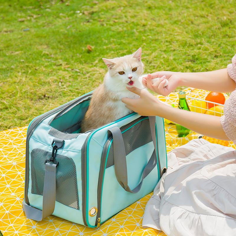 Cat Carrier Bags Breathable Holes Foldable Pet Travel Backpack For Cats And Small Dogs Double Door Bag Dog Car Seat Covers
Cat Carrier Bags Breathable Holes Foldable Pet Travel Backpack For Cats And Small Dogs Double Door Bag Dog Car Seat Covers