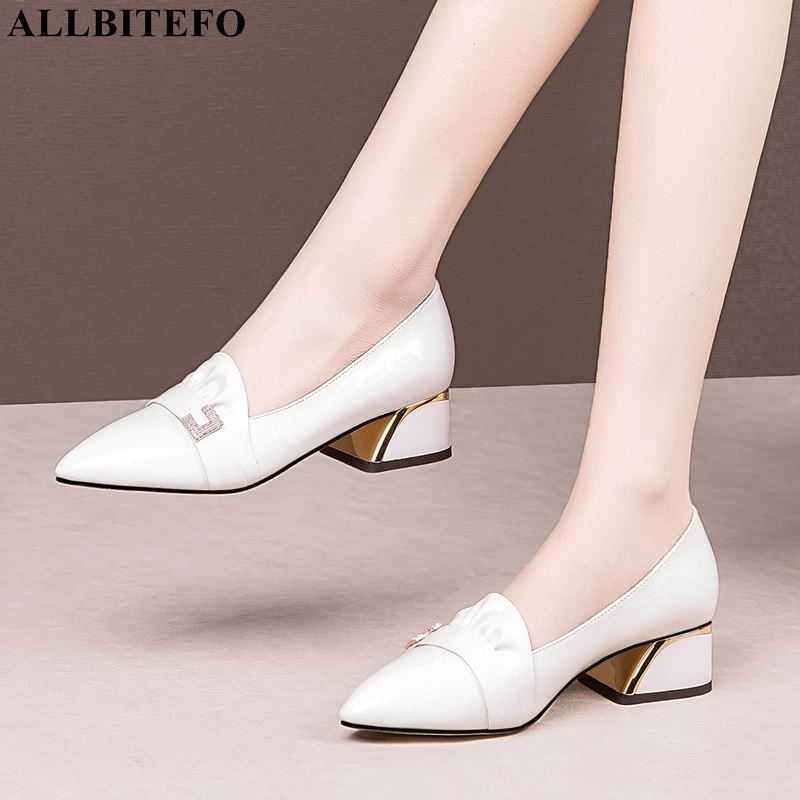 ALLBITEFO size 34-42 real genuine leather women heels shoes thick heel kitten heels fashion high heels walking basic shoes 210611, As picture
ALLBITEFO size 34-42 real genuine leather women heels shoes thick heel kitten heels fashion high heels walking basic shoes 210611, As picture