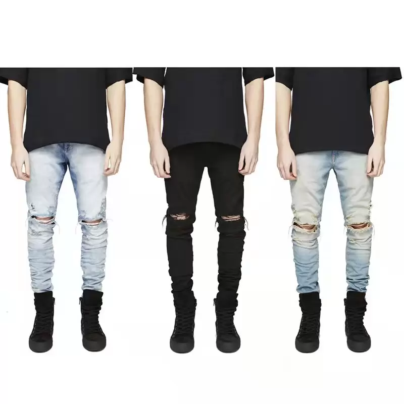 21ss Men's Fashion Washed Jeans Casual Jeans Distressed Slim Stretch Denim Riding Hip Hop Street Jeans's M-XLL
21ss Men's Fashion Washed Jeans Casual Jeans Distressed Slim Stretch Denim Riding Hip Hop Street Jeans's M-XLL