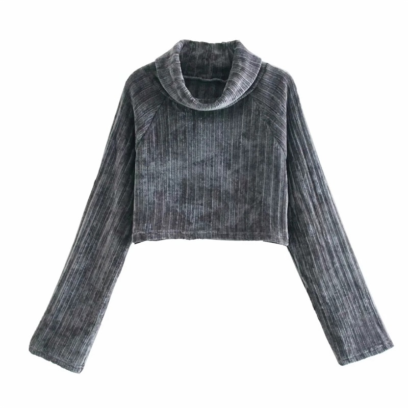 Vintage Chic Women Chenille Sweater Autumn Fashion High Neck Female Pullovers Casual Knitwear Short Top 210520, As picture
Vintage Chic Women Chenille Sweater Autumn Fashion High Neck Female Pullovers Casual Knitwear Short Top 210520, As picture